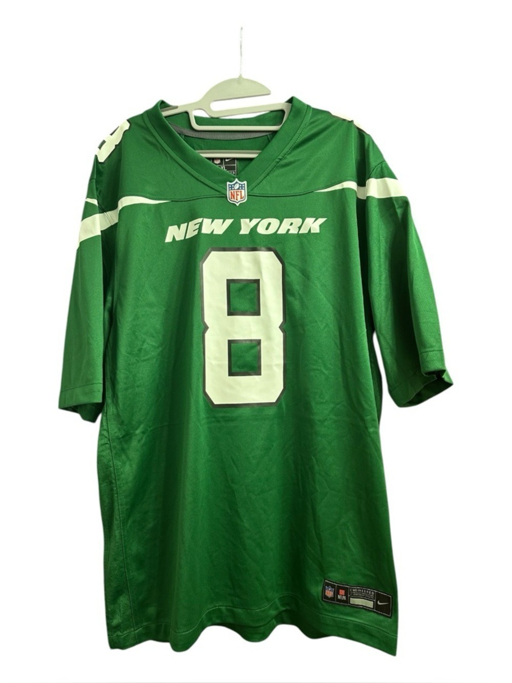 NFL New York Jets Aaron Rodgers #8 Green Football Jersey NWOT - Picture 6 of 15